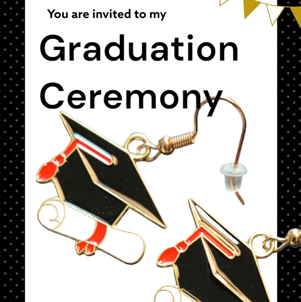 Graduation Cap Earrings